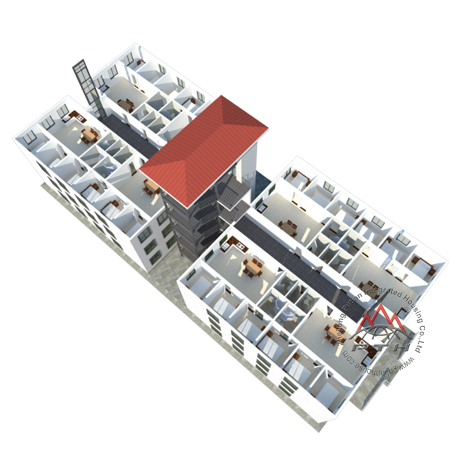 Construcción de viviendas prefabricada de varios pisos