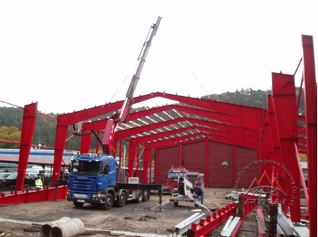Almacén de la estructura de acero en Noruega (fábrica de acero)